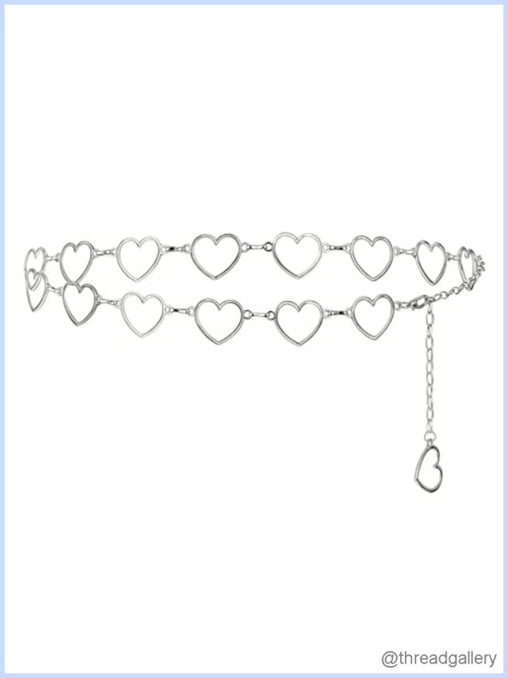 Heart Waist Chain Belt Zinc Alloy Adjustable Fashion Rhines